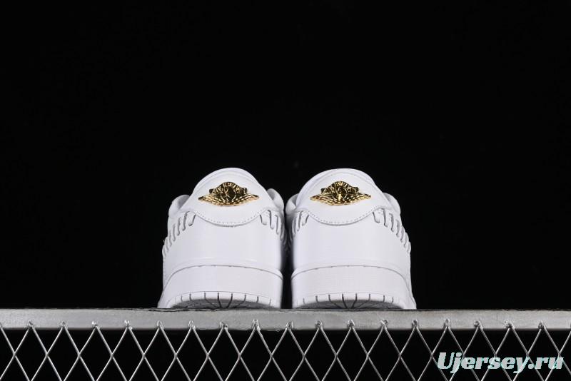 Nike Air Jordan 1 Low Method of Make Casual Sneakers in White Gold - FN5032-100