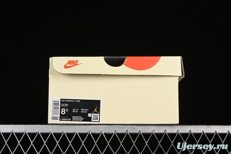 Nike Air Jordan 1 Low Stussy Collaboration - Black Blue Pigment Patchwork Retro Basketball Shoes - LJ6688-008