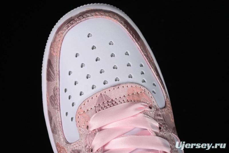 Nike Air Force 1 '07 Low Valentine's Day Limited Edition Pink Bear Sneakers - DH2920-111