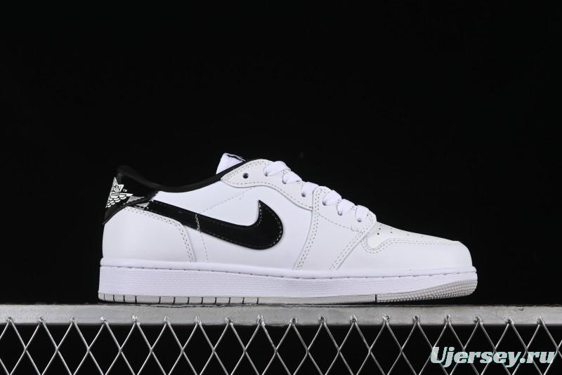 Nike Air Jordan 1 Low '85 Metallic Black White Blue - FB9933-102