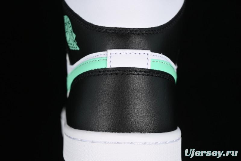 Nike Air Jordan 1 Mid AJ1 White Black Green Culture Casual Sneakers - DQ8426-103