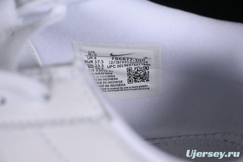 Nike Classic Cortez Leather Retro Running Shoes - FB6877-100