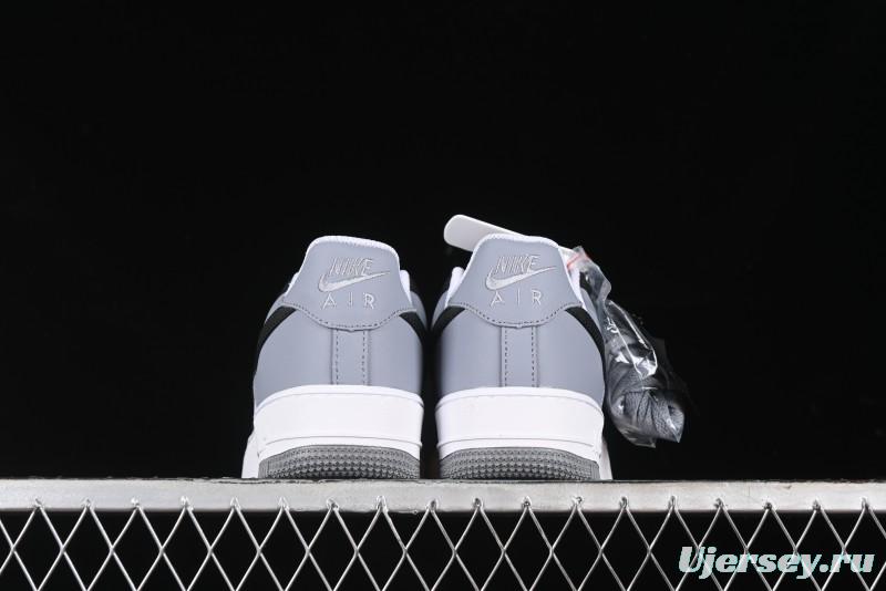 Nike Air Force 1 '07 Low Casual Sneakers in Black, White, and Gray - FB7162-081