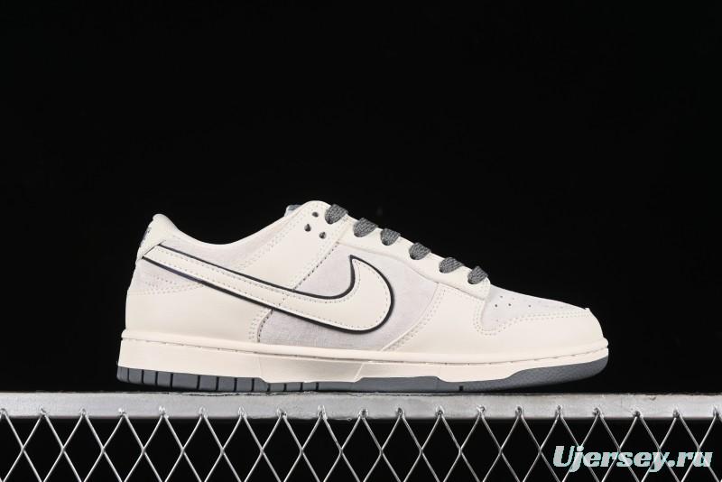 Nike SB Dunk Low The North Face Collaboration - Cement Grey Pig Anniversary High-End Custom Low-Top Casual Skate Shoes - XX2025-326