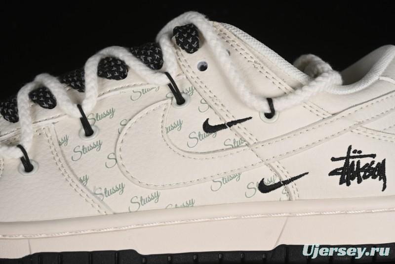 Nike SB Dunk Low Stussy Anniversary Custom Low-Top Casual Sneakers - SJ2068-276