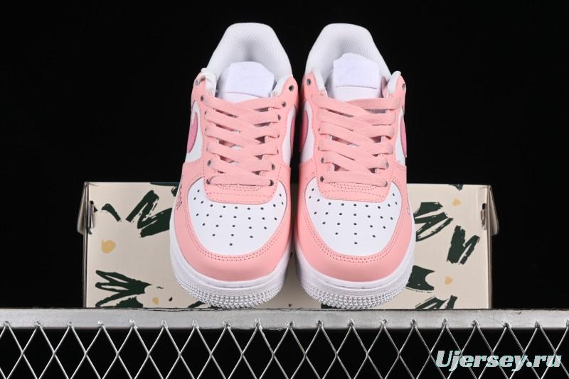 Nike Air Force 1'07 Low Casual Sneakers with Cuddle Bear Design - YY2024-762