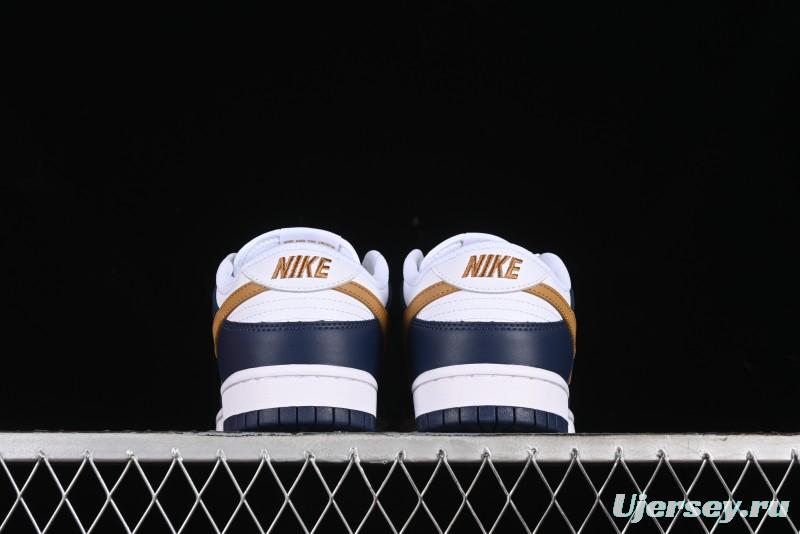 Nike Dunk Low SB Skateboarding Shoes in Black/White/Gold Colorway - FB9109-111