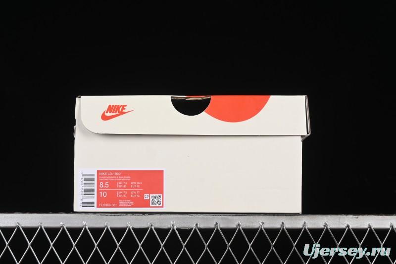 Nike Stussy Roshe Run LD-1000 Comfortable Versatile Non-Slip Durable Waffle Low-Top Casual Running Shoes - FQ5369-001