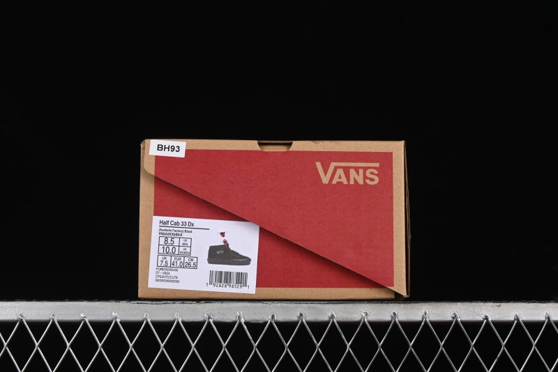Vans Half Cab 33 DX Black Knight Anaheim Classic Retro Skate Shoes - VN0A5KX6BKA