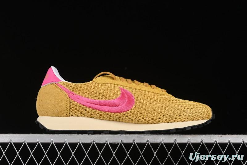 Stussy x Nike Roshe Run LD-1000 Comfortable Versatile Non-Slip Durable Waffle Low-Top Casual Running Shoes - FQ5369-700