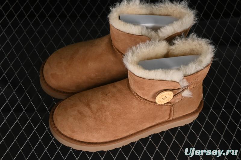 UGG Mini Bailey Button II Classic Short Boots with Wooden Button - 1016422
