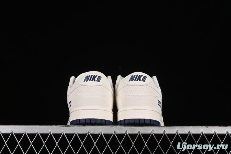Nike SB Dunk Low Supreme Collaboration - Classic Beige Blue Anniversary High-End Custom Low-Top Casual Skate Shoes - XX8888-003