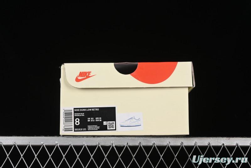 Nike SB Dunk Low Stussy Collaboration - Blue Double Swoosh Anniversary Custom Low-Top Casual Skate Shoes - BB1818-101