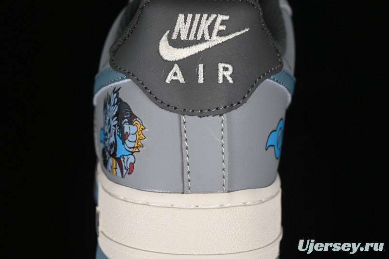 Nike Air Force 1'07 Low "Galuru" Digimon Themed Casual Sneakers - CJ0304-310
