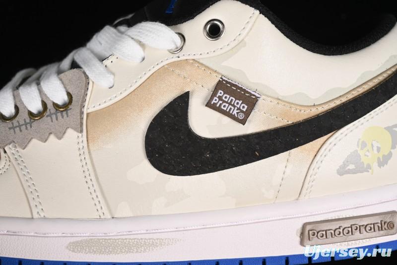 Nike Air Jordan 1 Low Retro Basketball Shoes Panda Mischief Pioneer Rider - 553560-140