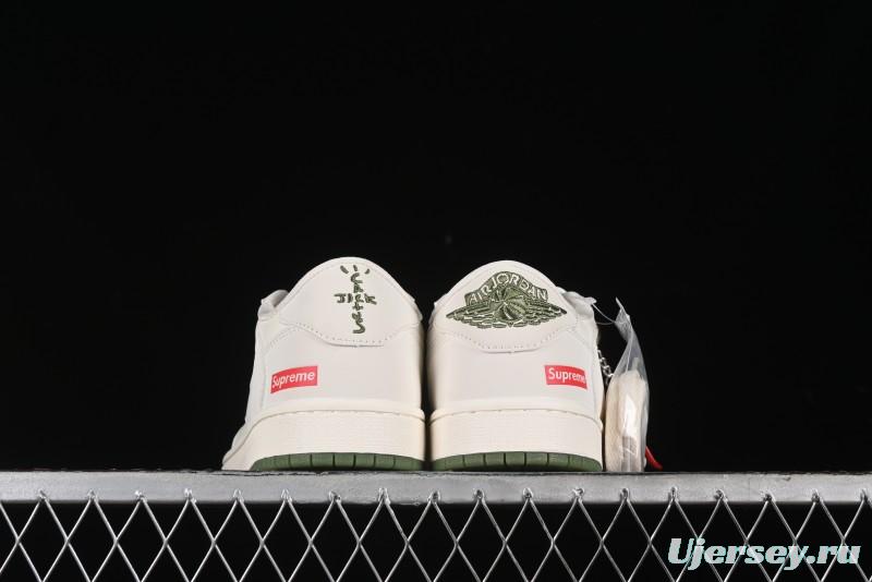 Nike Travis Scott x Fragment Design x Air Jordan 1 Low OG SP AJ1 Supreme Collaboration - BB2299-810