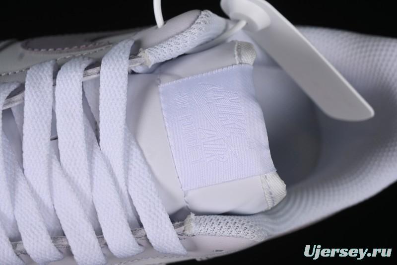 Nike Air Force 1 '07 Low Casual Sneakers with Anime-Inspired Light Gray Purple Spray Paint Design - DY8899-004