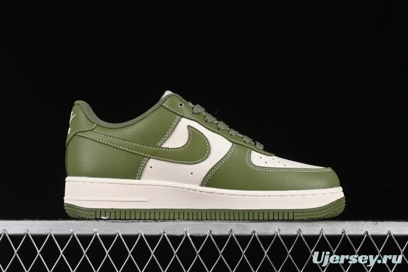Nike Air Force 1 '07 Low Stussy Collaboration - Lotus Green Low-Top Casual Sneakers - BB5353-515