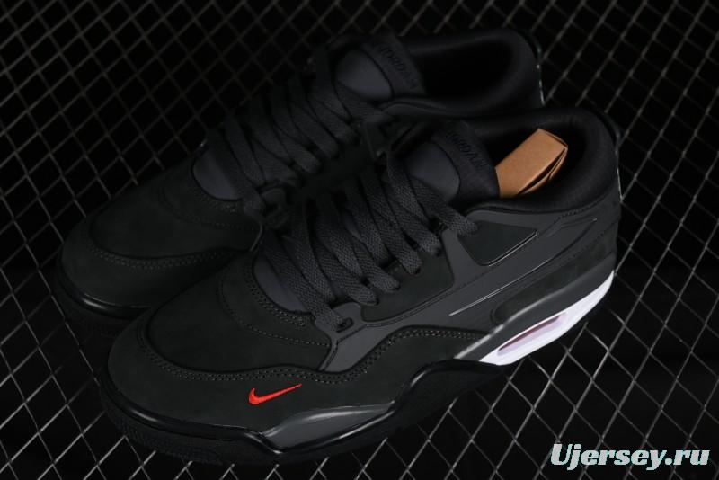 Nike Air Jordan 4 Remastered Retro Sneakers with Suede and Textile Upper - HF4334-004