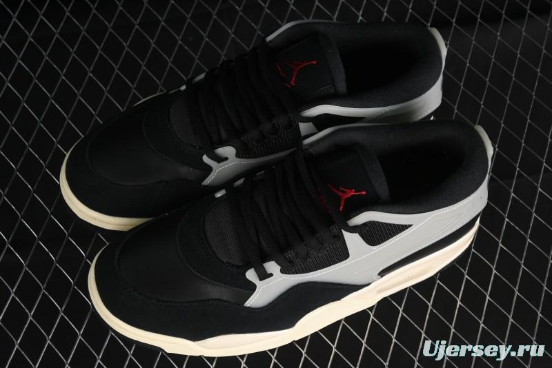 Nike Air Jordan 4 Remastered Sneakers in Black with Textile Mesh, Leather and Suede - FQ7939-006