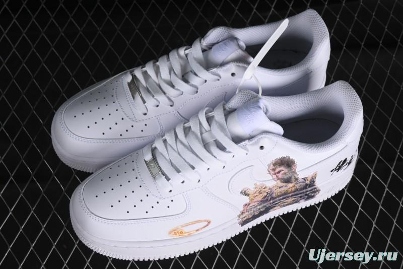 Nike Air Force 1 '07 Low "Sun" Black Myth Wukong Themed Casual Sneakers - CW2288-111