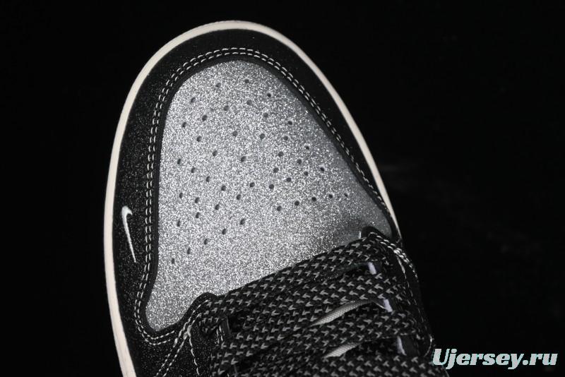 Nike Air Jordan 1 Low Retro Basketball Shoes Custom Starry Sky Design - SJ9950-012