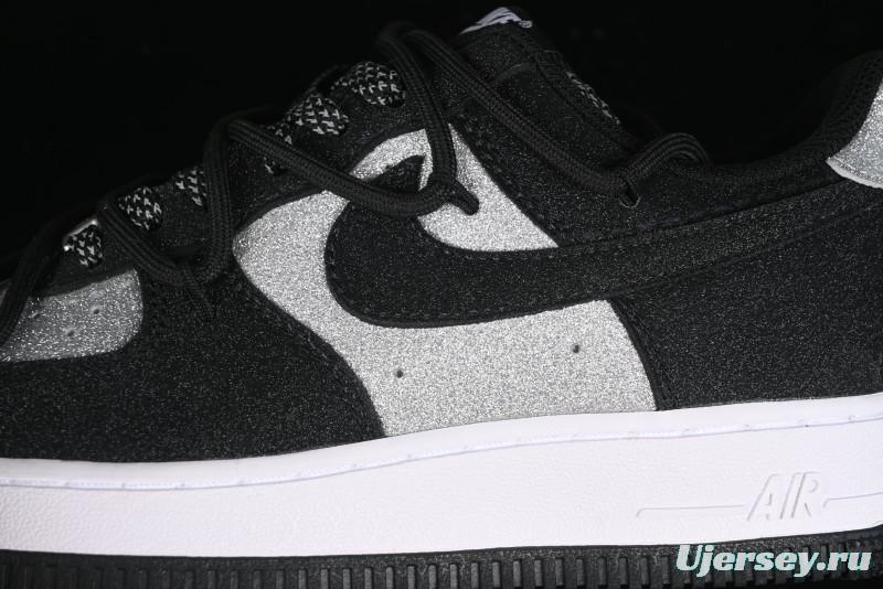 Nike Air Force 1 '07 Low Cleanfit High Street Retro Style Patchwork Starry Sky Full Diamond Lace-Up Low-Top Casual Sneakers - ZH0316-033