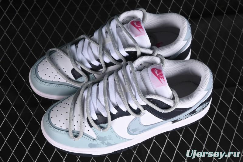 Nike Dunk Low Retro SB Graffiti Strap Casual Skate Shoes - FB9109-401