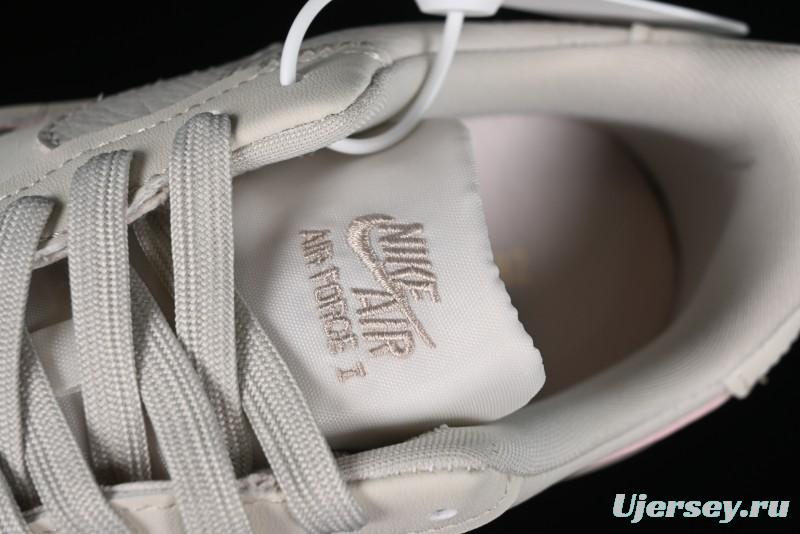 Nike Air Force 1 PLT AF ORM Triple White Low Top Casual Sneakers - DJ9946-108