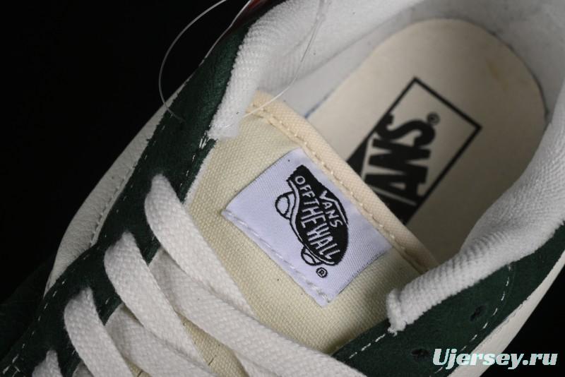 Vans Knu-Skool High Street American Retro Canvas Skate Shoes in Black Green - VN000CSQW3Z