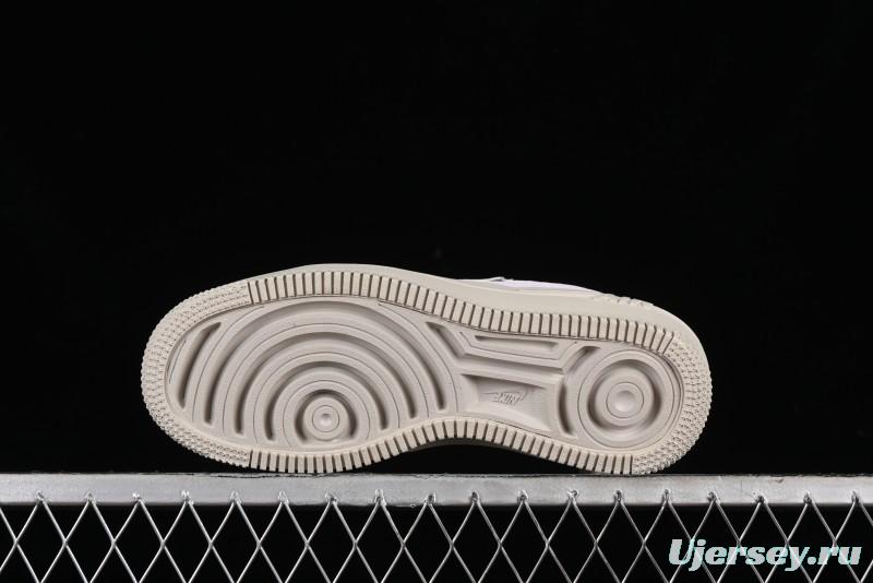 Nike Air Force 1 PLT AF ORM Triple White Low Top Casual Sneakers - DJ9946-108