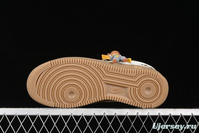 Nike Air Force 1 '07 Low "Open Cirrus" Black Myth Wukong Theme Casual Sneakers - FV3700-211