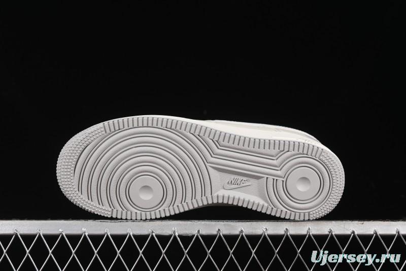 Nike Air Force 1 '07 Low QR Code Light Grey Starry Casual Sneakers - CU1836-963