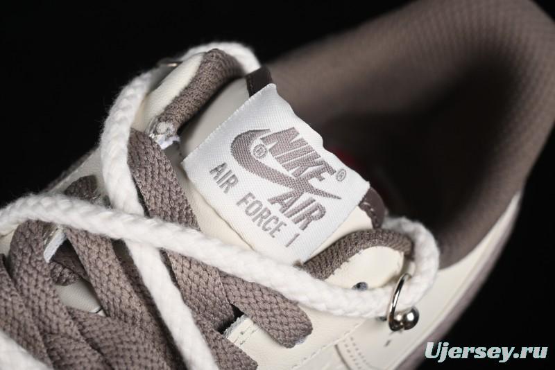 Nike Air Force 1 '07 Low x Capybara "Mona Lisa" Casual Lace-Up Sneakers - LV0506-990