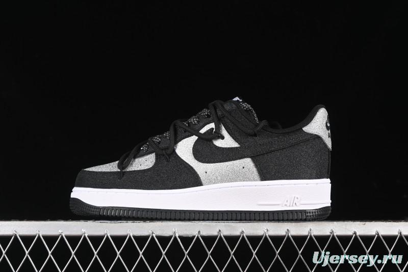 Nike Air Force 1 '07 Low Cleanfit High Street Retro Style Patchwork Starry Sky Full Diamond Lace-Up Low-Top Casual Sneakers - ZH0316-033