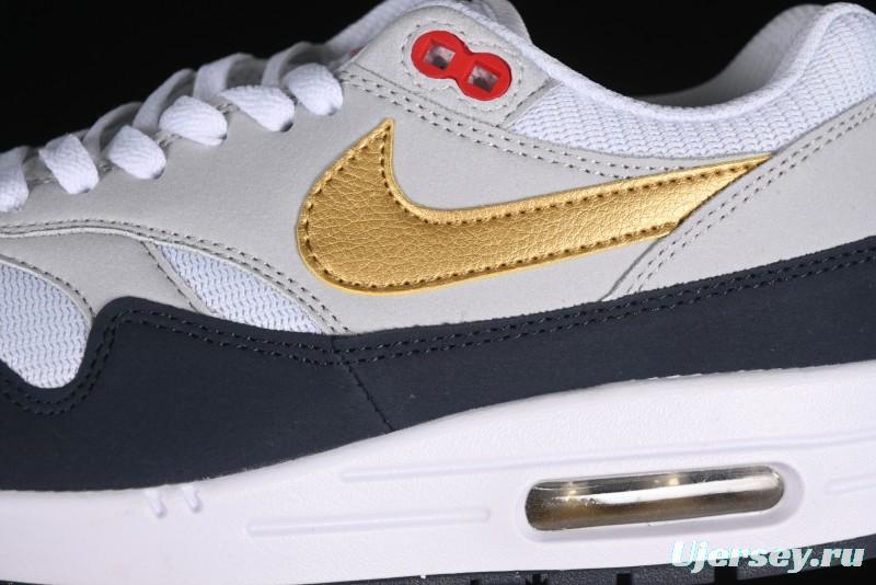 Nike Air Max 1 Retro Running Shoes with Half-Sole Air Cushion - HM9604-400