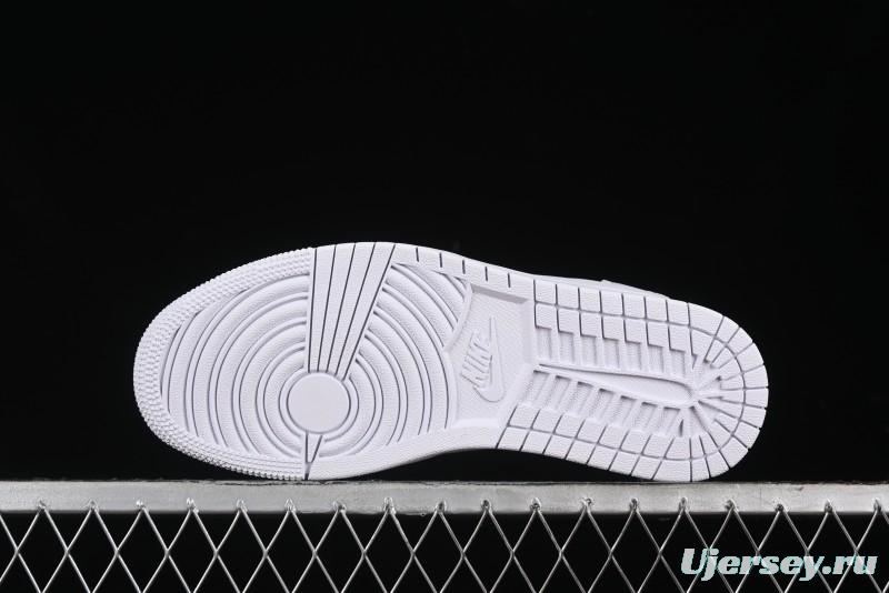 Nike Travis Scott x Fragment Design x Air Jordan 1 Low OG SP AJ1 Gucci Collaboration - White Low-Top Casual Sneakers LJ5188-014