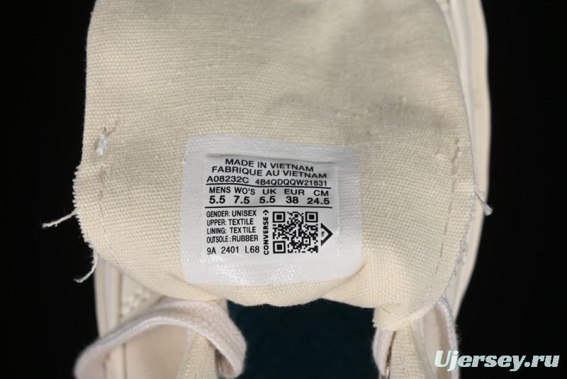 Converse Chuck 70s High Top Casual Sneakers with Cream Cloud and Gold Accents - A08232C