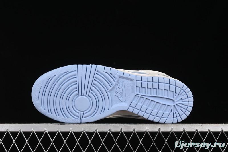 Nike SB Dunk Low Burberry Collaboration - Bondi Blue Anniversary High-End Custom Low-Top Casual Sneakers - BB5252-601