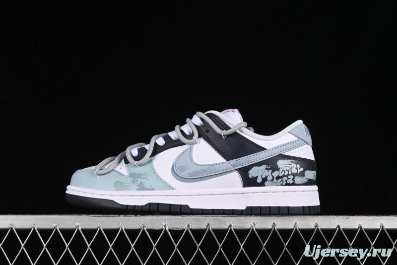 Nike Dunk Low Retro SB Graffiti Strap Casual Skate Shoes - FB9109-401