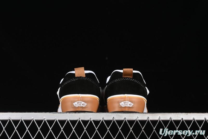 Vans Knu Skool Low Top Retro Casual Vulcanized Skate Shoes with Chunky Tongue - VN0009QCCJI