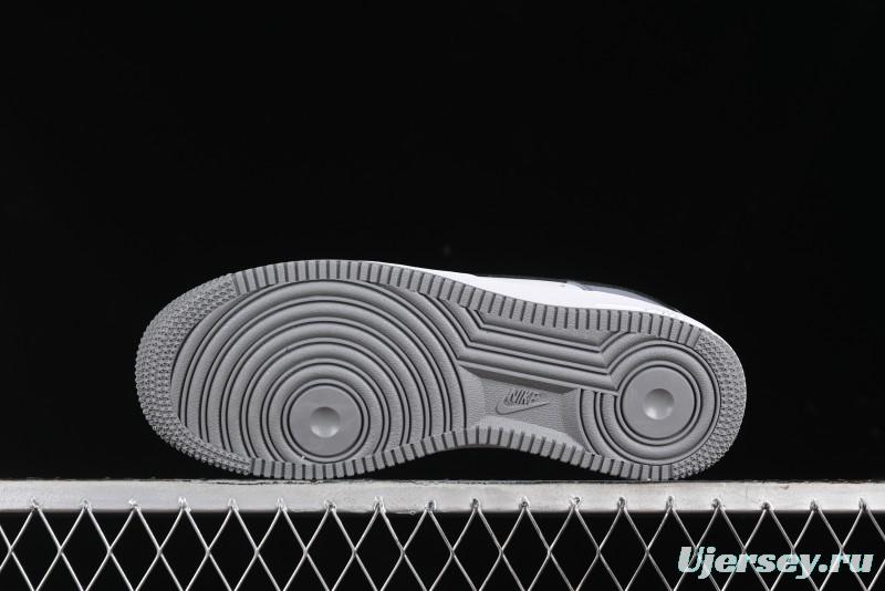 Nike Air Force 1 '07 Low Casual Sneakers in Black, White, and Gray - FB7162-081