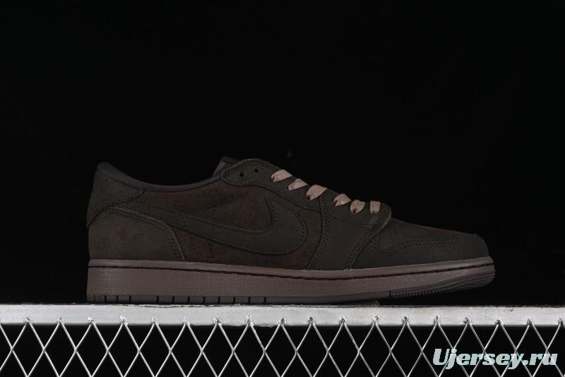 Nike Travis Scott x Air Jordan 1 Low OG AJ1 Reverse Swoosh Sneakers - DM7866-202