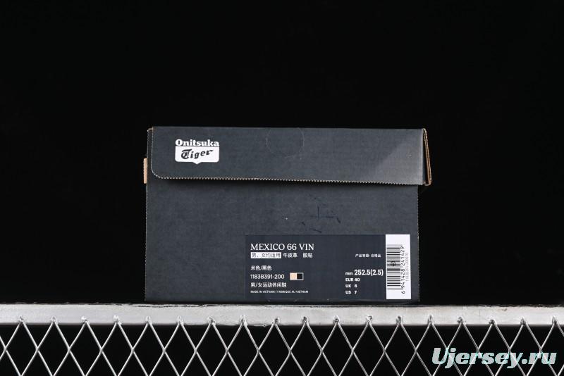 Onitsuka Tiger Mexico 66 Low-Top Leather Sneakers for Casual Running - 1183B391-200