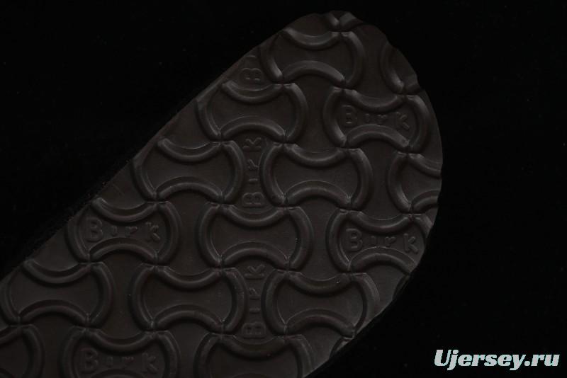 Birkenstock Half Open Toe Sandals with Smokeless Coal Wool Upper - G.D4