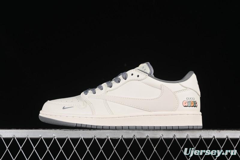 Nike Travis Scott x Fragment Design x Air Jordan 1 Low OG SP AJ1 Low Top Casual Sneakers - DM6688-607