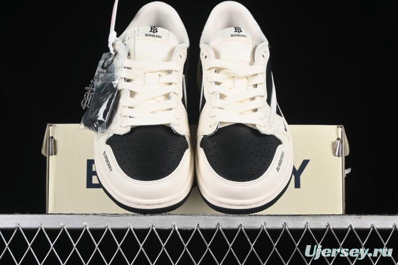 Nike Travis Scott x Fragment Design x Air Jordan 1 Low OG SP AJ1 Burberry Collaboration - BB6588-316