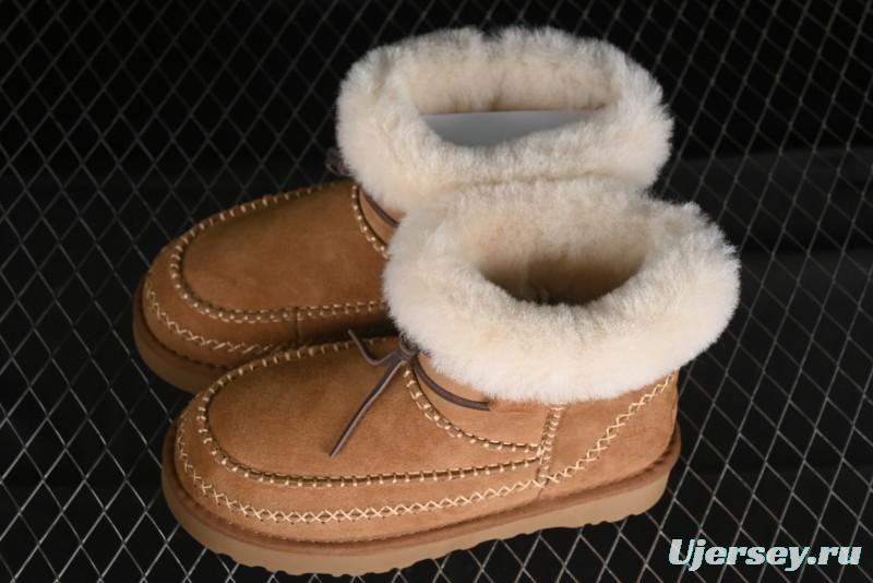 UGG Classic Mini Alpine Genuine Leather Warm and Versatile Snow Boots - 1158251