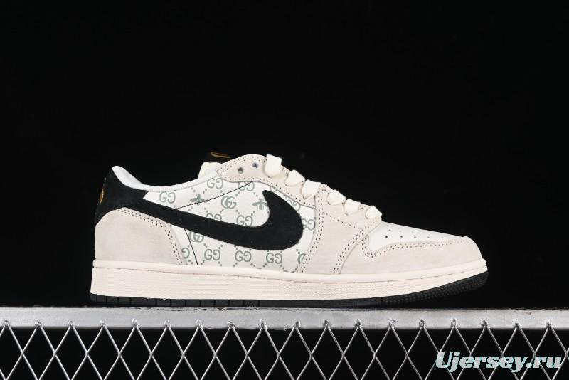 Nike Travis Scott x Fragment Design x Air Jordan 1 Low OG SP AJ1 Retro Sneakers - SJ2068-106
