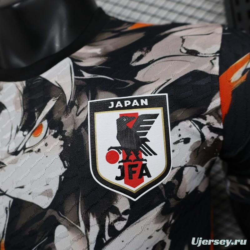 Player Version 2025 Japan White with Abstract Ink Splash Jersey